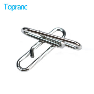 Topranc Stainless Steel Oval Fishing Ring Snap Pin Connector Sea-fishing Line Group Bait Connector Fishing Accessories