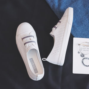 Summer Womens Slip-On White Shoes 2025 New Trend Autumn Low Cut Nurse Shoes Pregnant Women Shoes Bean Shoes Casual Style