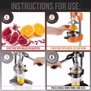 New Manual Lemon and Orange Juicer: A High-Quality Fruit Press