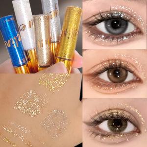 Shiny Sparkling Eyeliner Liquid Glitter Stage Makeup Ultra Shiny Silver Blue Flashing Liquid Eyeshadow Childrens Stage Makeup Super Shiny