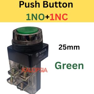 Push Button 25mm Double contact 1NO +1NC for panel control