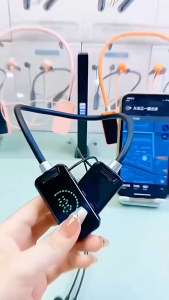 Headset Bluetooth Nirkabel Gantung Leher Dalam Telinga Olahraga Lari Daya Tahan Lama Nirkabel
