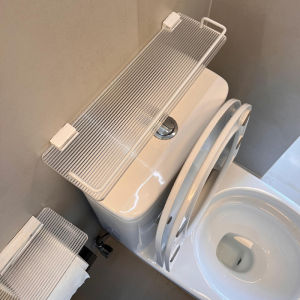 Giá Để Đồ Treo Tường Phòng Tắm Acrylic Không Cần Khoan Giá Để Đồ Trên Bồn Rửa Mặt Tạo Không Gian Bên Trong Hộp Nước Toilet