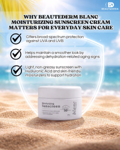 Beautederm Blanc Moisturizing Sunscreen Cream with SPF50 Sunblock 20g Promo