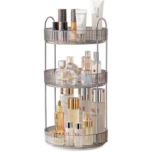 Luxury Desktop Rotating Cosmetics Organizer Large Capacity