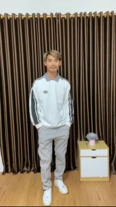 Sweater Polos Pria Lengan Panjang Distro Motif Print Basic Sweater Crewneck hoodie fleece sweatshirt W6982A