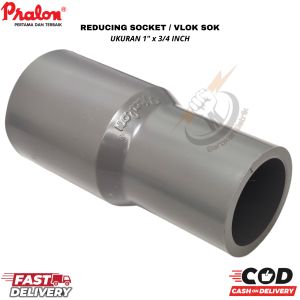 Vlok Sok 1" x 3/4" Verlop Sock vlok sok PVC 1"x3/4"V sok polos Soket vsok Sokket 1"ke 3/4" Vlok sok