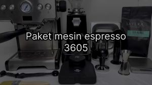 Paket Mesin Espreso Gustino 3605 & Grinder Kopi N500 Espresso Coffee Maker GS 675 BERGARANSI Coffe Machine