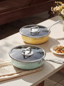 DUMIK | Titanium Ceramic Non-Coated Non-Stick Frying Pan