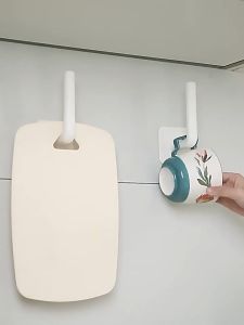 1PC Multifunctional Wall Hook Kitchen Bathroom Shelf Storage Rack Organizer Tissue Holder Towel Rack