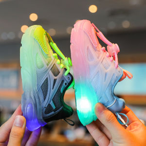 Soft Bottom Non Slip Childrens Shoes Spring & Fall Breathable Mesh Baby Boy Light Shoes Anti-Kick Girls Small and Older Children Sneaker Shoelace