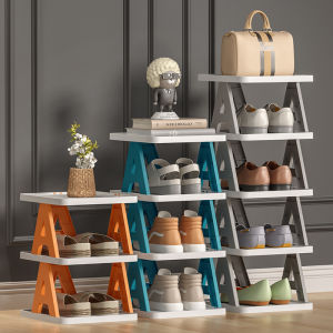 Space-Saving Foldable Shoe Organizer Plastic