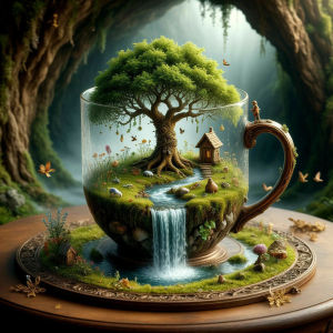 Huacan Full Diamond Painting Cup Forest Trees Diamond Mosaic Landscape Complete Kit Home Decoration Handmade Gift
