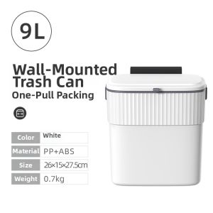 MOLORE | Wall-mounted Sliding Cover Trash Can