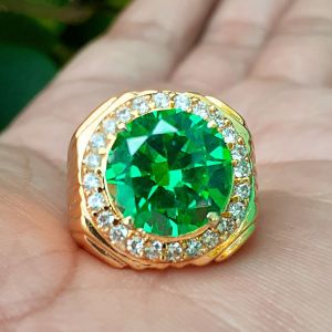 CINCIN BATU GREEN AQUAMARIN SUPER MEWAH