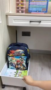 Kotak Simpan Buku Bertayar Pelajar Mudah Alih Bekas Susun Buku Sekolah Rumah Pejabat 47*29.5*19CM Student Classroom Book Box Box Storage Wheel Book Organizer Roller 学生教室用书箱带滑轮可移动书本收纳盒高中带轮书籍整理装书神器 H112