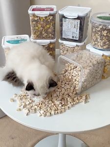 Cat treats Pet Snack Freeze Dried Treat Pet Chicken Freeze Dried Cat Snack cat freeze dried meat 500g 宠物冻干鸡胸粒鸡肝蛋黄粒海鱼零食