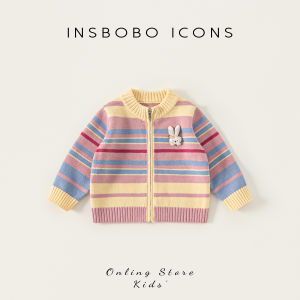 insbobo | Áo Cardigan Len Sọc cho Bé Gái