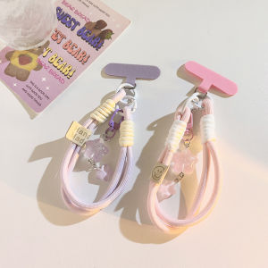 Young Adult Heart Ins Three-Dimensional Pendant Size XINGX Woven Nylon Sling Suitable for Neutral Phone Case Japan and South Korea Easiest for Match Mobile Phone Accessories Keychain Earphone Sleeves Portable Wrist Strap Bracelet Drop-Resistant Rope