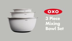ชามผสมสแตนเลสขนาด 1.4 ลิตร สีขาว OXO GG Stainless Steel Mixing Bowl 1.4 L