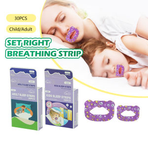 30Pcs/Box Anti Snore Anti-open Mouth Breathing Patch Dream Talking Stickers Anti-snoring Mouth Tape for Adult Kids 封嘴贴止鼾