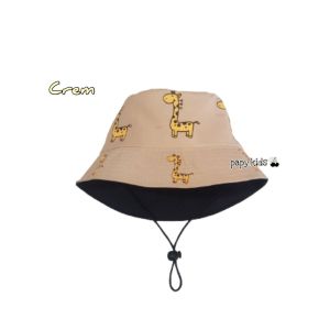Bucket Anak JERAPAH LBH16 / Bucket hat anak / Topi Anak karakter / Topi animal anak