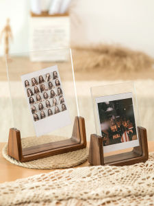 Khung Ảnh Acrylic Gỗ Nguyên Khối Hình Chữ U 7 Inch Trang Trí Nhà Phong Cách Bắc Âu Hình Chữ Nhật Không Có Hình