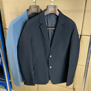 Spring and Autumn Thin Cotton Suit Coat Mens Clothing Business Casual Single West Work Work Clothing Suit Tops D21
