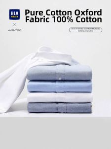 HLA | Business Casual Pure Cotton Oxford Shirt