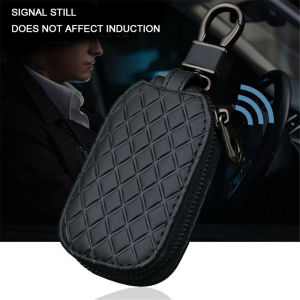 Túi Da Thời Trang Vân Kim Cương Xe Từ Xa Vỏ Bọc Chìa Khóa FOB Móc Khoá Dạng Túi Ví Đồ Bảo Vệ Cho Mitsubishi ASX Eclipse Cross Outlander Sport Mirage G4 Xpander Cross Triton Galant Lancer Pajero Montero Sport Strada Attrage L200 RVR