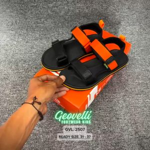 Gvl Geovelli G2507 Zarago Black Orange | Adventure Kids Sandal Gunung Anak Pria Wanita Size 31 sd 37