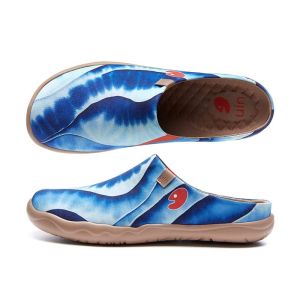 UIN Malaga Mens Art Travel Shoes Slip-ons Sandals Casual Beach Vacation Slippers