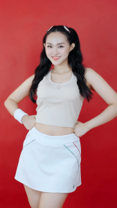 Áo Thun Thể Thao Nữ Form Croptop Không Tay PKPTT055WW25 - Áo Tank Top Fitness Chất Liệu Co Giãn Thấm Mồ Hôi Size S-M-L-XL - Phù Hợp Tập Gym Yoga Tennis Pickleball