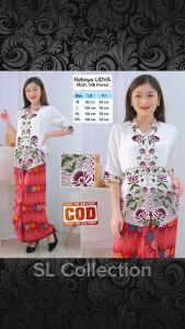 Atasan Kebaya Wanita Dewasa Bordir Bunga Cantik Elegan Mewah Kekinian Lydia | Pakaian Acara Pesta