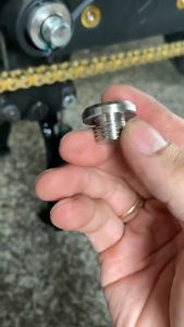 Nút che sên Salaya inox 304 nút chụp hộp sên nút che carte salaya xe Honda