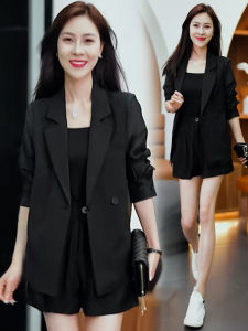 Bộ Đồ Hai Mảnh Thời Trang Thường Ngày Mùa Hè Rộng Rãi Đa Năng Cỡ Lớn Tôn Dáng Chuyên Nghiệp Quần Short Ngắn Ghép Nối Cho Nữ