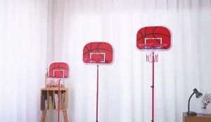 Basketball Goals with Ball and Pump Basketball System Adjustable Basketball Hoop Set Indoor Outdoor Play for Kids