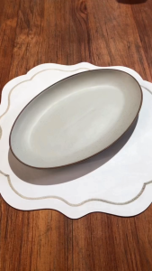 Muraditohome Premium Stoneware Serving Dish 12x9.25x1.5 inch