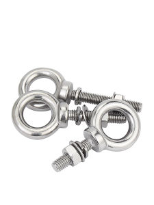 Jinchao Thép Không Gỉ 304 Vít Đai Ốc Bộ Có Vòng Treo Tường Cần M6 M8 M10 M12 M16 Chịu Tải Vòng Vặn Ốc Bu Lông Dụng Cụ Phần Cứng