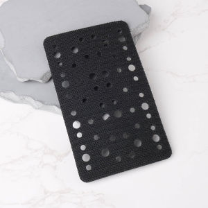 80x130mm Rectangular Sander Protective Pad Hook & Loop Pad for Orbital Sander Multi-Hole Dust-Free for Woodworking & Auto Body
