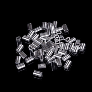 [NC]50Pcs 1.5mm Cable Crimps Aluminum Sleeves Cable Wire Rope Clip Fitting[NC]