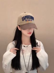 Mũ Bóng Chày Thông Thường Mỹ Hợp Thời Trang Nữ Retro Ba Chiều Thêu Chữ Khâu Hai Màu Liuliu MLT2626