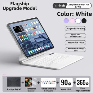 B.O.W | Bluetooth Keyboard Case with Trackpad for iPad Magnetic Floating Lightweight Thin Portable