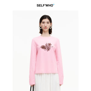 Lace-up Cotton Blend T-shirt