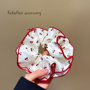 Sweet Red Cherry Large Bow Hair Ties Womens Stylish Hair Bands Headband Hair Accessories 25 Styles New Korean Fashion