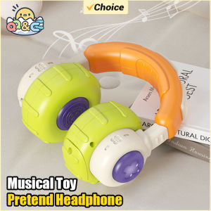 Baby Musical Toy 6-12 Month Infant Pretend Headphone Activity Toy Light Sound Toddler Montessori Sensory Development Kids Gifts
