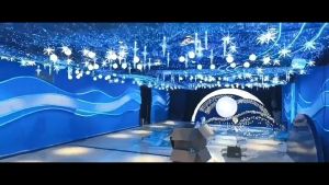 Creative Wedding Props Acrylic Tungsten Hanging String LED Lights Decorative Lamp Wedding Welcome Area Pendant Wedding Hall Hotel Decoration Lamps