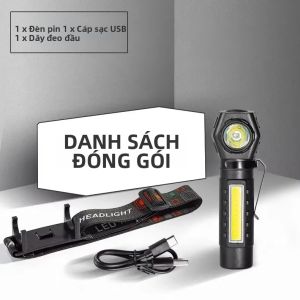 ESMARTER | Đèn Pha LED Có Thể Sạc Lại Siêu Sáng XPE COB Với Đèn Làm Việc Nam Châm Đuôi Đa Năng Đèn Pin Chống Nước Cho Xe Đạp