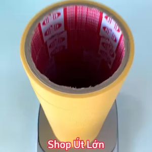 Băng keo simili màu vàng rộng 3.6cm dài 7.5 mét lõi giấy 3mm 1 cây 8 cuộn giá tại xưởng