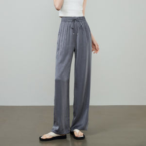 ESE·Y | Gathered Texture Wide Leg Pants